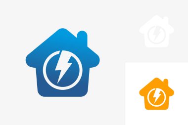 Electric Home Logo Template Design Vector, Emblem, Design Concept, Creative Symbol, Icon