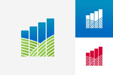 Marketing Agriculture Logo Template Design Vector, Emblem, Design Concept, Creative Symbol, Icon