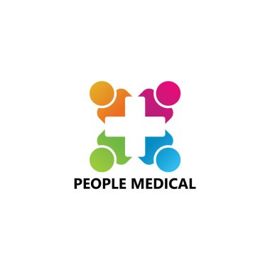 People Medical Logo Template Design