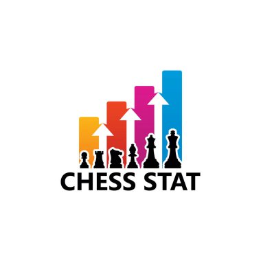 Chess Statistic Logo Template Design Vector, Emblem, Design Concept, Creative Symbol, Icon