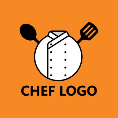 Şef logo şablon tasarım vektörü