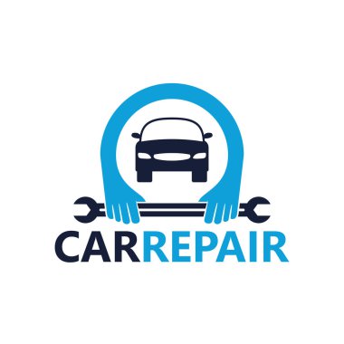 Araba tamir Logo tasarım şablonu