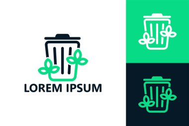 Biological waste logo template design vector