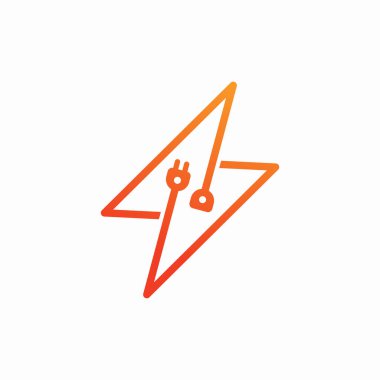 Electric plug logo template design vector illustration