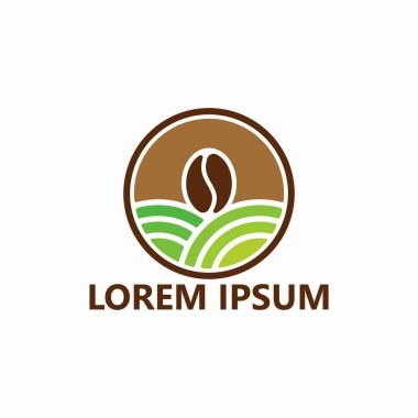 Coffee agriculture logo template design vector illustration