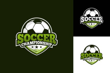 Soccer Football Logo Template Design Vector, Emblem, Design Concept, Creative Symbol, Icon