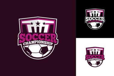 Soccer Football Logo Template Design Vector, Emblem, Design Concept, Creative Symbol, Icon