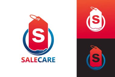 Sale Care Logo Template Design Vector, Emblem, Design Concept, Creative Symbol, Icon
