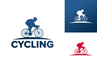 Cycling Logo Template Design Vector, Emblem, Design Concept, Creative Symbol, Icon