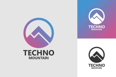 Dağ Logosu şablon vektör illüstrasyon tasarımı