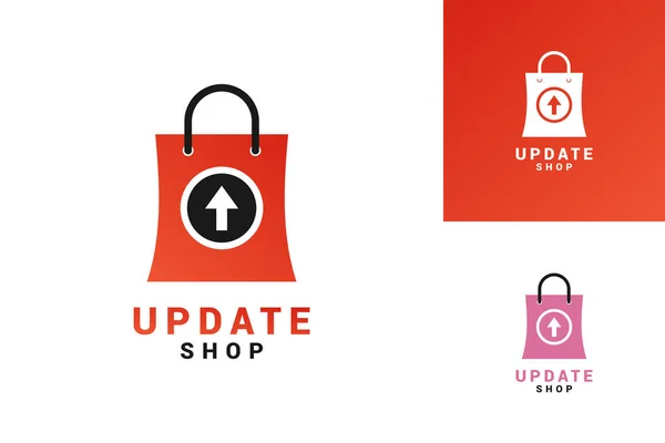 Shoppingväska Logotyp Mall Vektor Ikon Illustration Design — Stock vektor