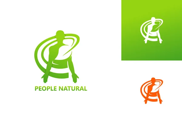 Natural People Logo Template Design Vector, Emblem, Design Concept, Creative Symbol, Icon