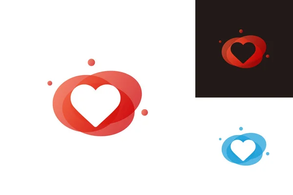 Liebe Logo Vorlage Design Vektor Emblem Designkonzept Kreatives Symbol Symbol — Stockvektor