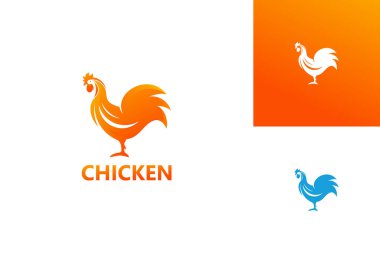 Chicken Logo Template Design Vector, Emblem, Design Concept, Creative Symbol, Icon