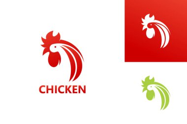 Chicken Logo Template Design Vector, Emblem, Design Concept, Creative Symbol, Icon