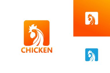Chicken Logo Template Design Vector, Emblem, Design Concept, Creative Symbol, Icon