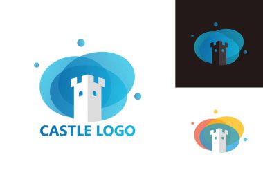 Castle Logo Template Design Vector, Emblem, Design Concept, Creative Symbol, Icon