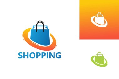 Alışveriş Logosu Şablonu Tasarım Vektörü, Amblem, Tasarım Konsepti, Yaratıcı Sembol, Simge