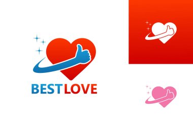 Best Love Logo Template Design Vector, Emblem, Design Concept, Creative Symbol, Icon