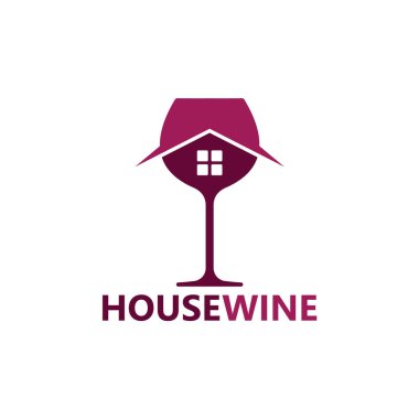 House Wine Logo Template Design