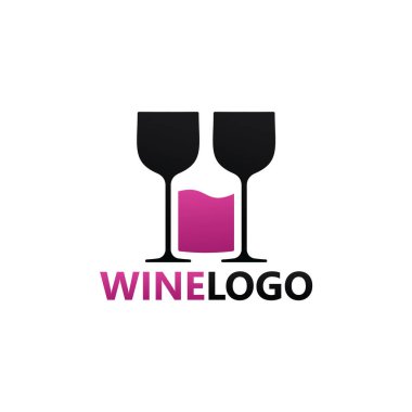 Modern Wine Logo Template Design