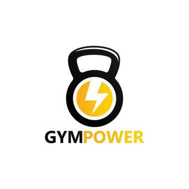 Gym Power Logo Template Design Vector, Emblem, Design Concept, Creative Symbol, Icon