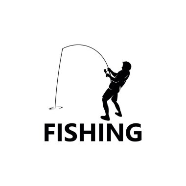 Fishing Logo Template Design Vector, Emblem, Design Concept, Creative Symbol, Icon