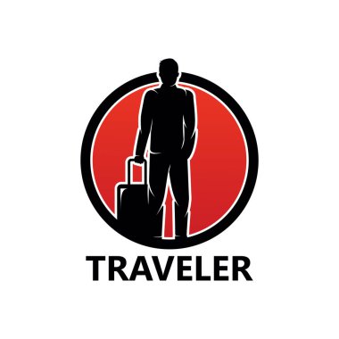 Traveler Logo Template Design Vector, Emblem, Design Concept, Creative Symbol, Icon