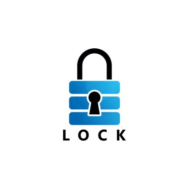 Lock Logo Template Design Vector, Emblem, Design Concept, Creative Symbol, Icon