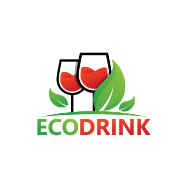 Eco Drink Logo Template Design