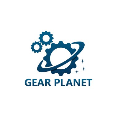 Gear Planet Logo Template Design