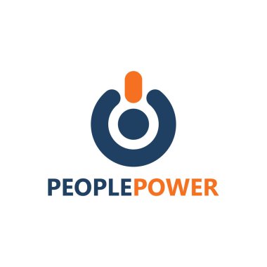People power logo template design