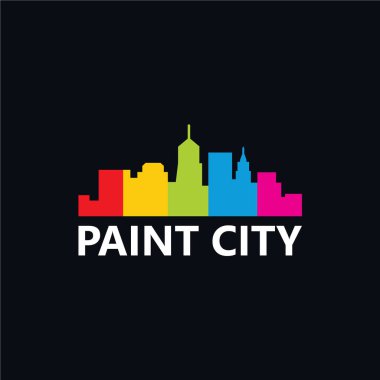 Paint City Logo Template Design Vector
