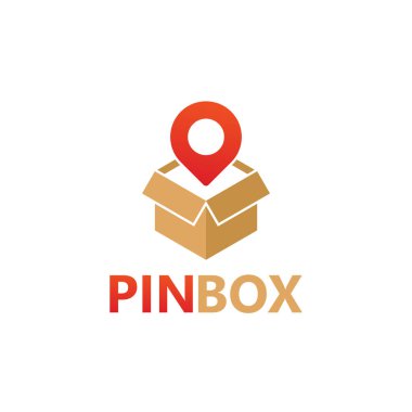 Pin box logo template design