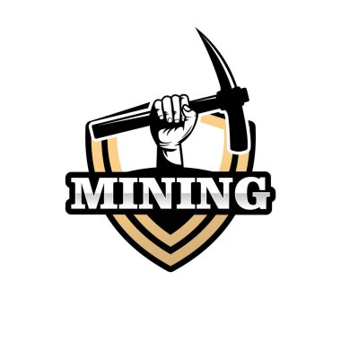 Mining logo template design vector