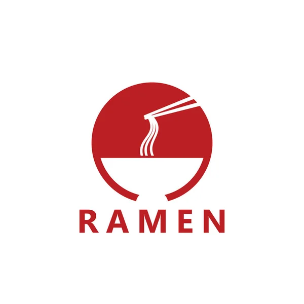 Japanese Noodle Logo Template Design