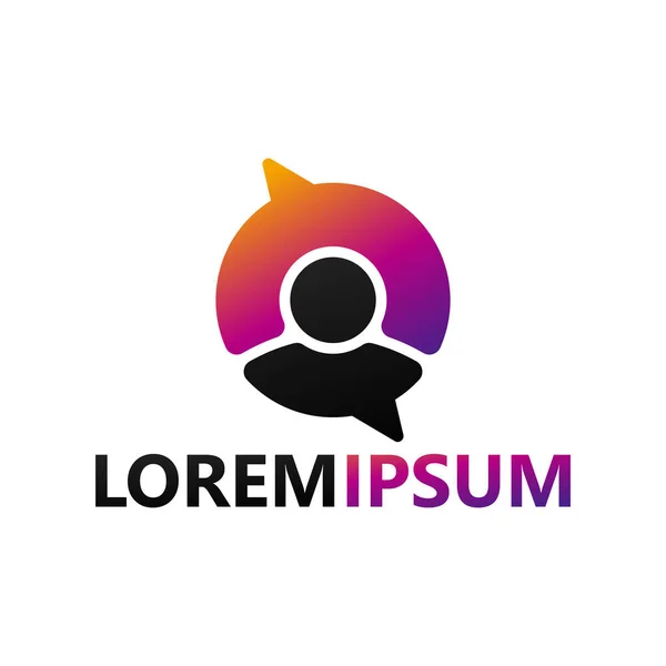 People consult talk logo template design