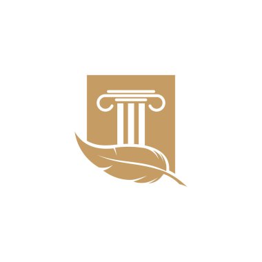 court logo template vector illustration design