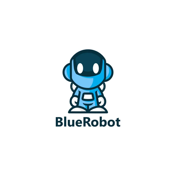 Robot Logo Template Vector Illustration — Stock Vector