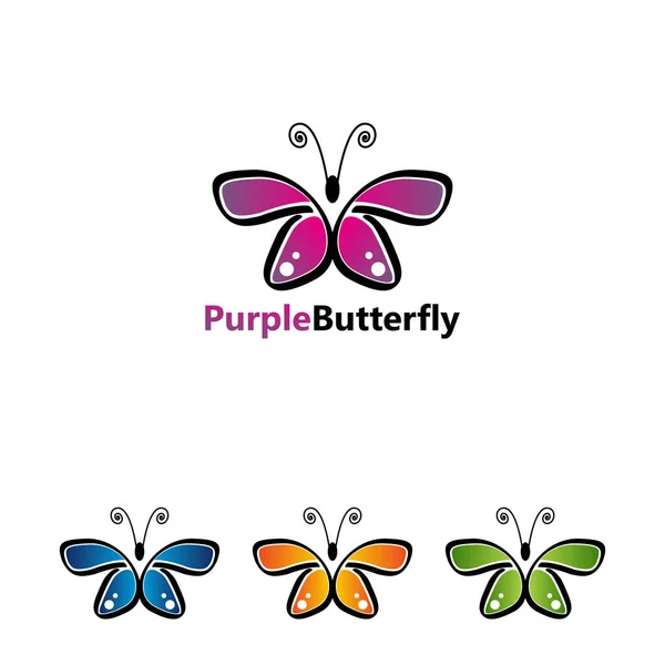 stock vector butterfly logo template vector icon illustration design