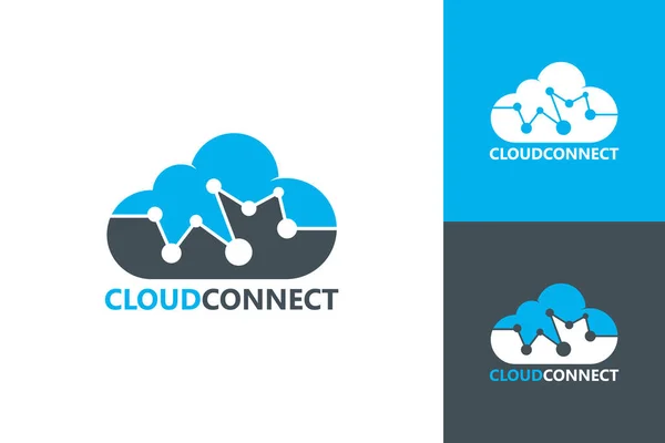 Cloud Computing Modèle Vectoriel Conception Logo — Image vectorielle