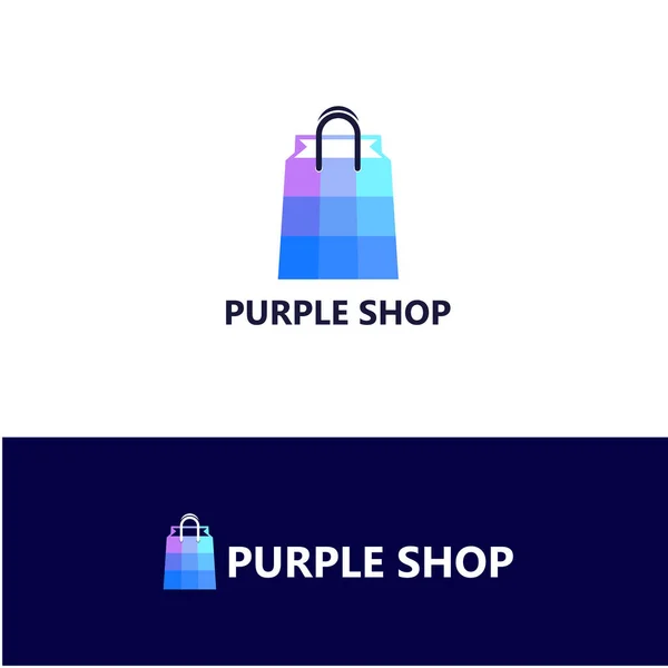 Shoppingväska Logotyp Mall Vektor Illustration — Stock vektor
