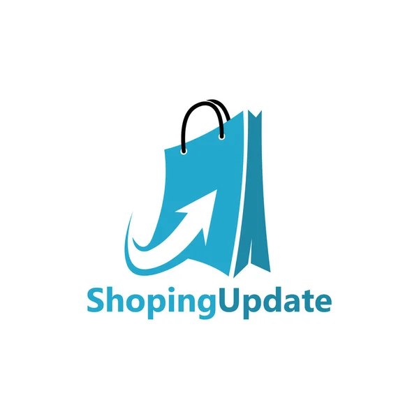 Shoppingväska Logotyp Mall Vektor Ikon Illustration Design — Stock vektor