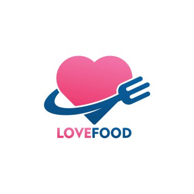 Love Food Logo Template Design