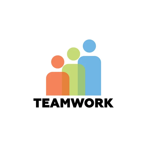 teamwork logo design vector template