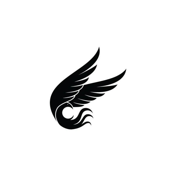 kuş logo şablonu vektör simge illüstrasyon tasarımı