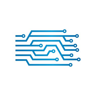 Technology Digital Network Logo Template Design Vector, Emblem, Design Concept, Creative Symbol, Icon