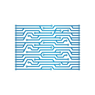 Technology Digital Network Logo Template Design Vector, Emblem, Design Concept, Creative Symbol, Icon