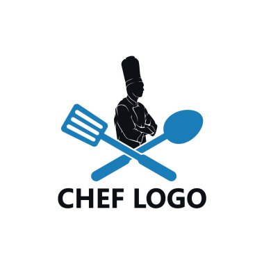Şef logo şablon tasarım vektörü