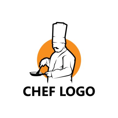 Şef logo şablon tasarım vektörü